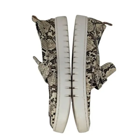 Vionic 8 Uptown Loafer Ivory Multi Snakeskin Career Casual Comfort Boating Women - Picture 4 of 10